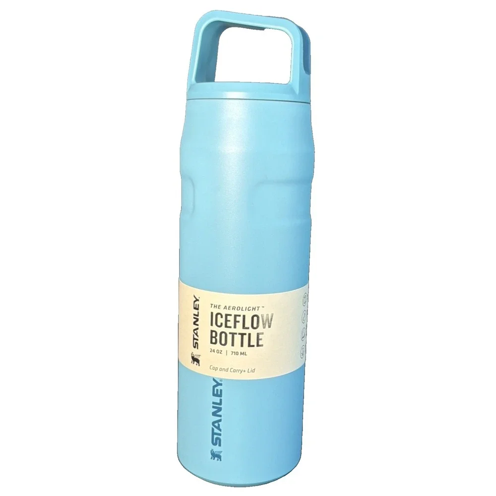 Stanley 24oz Stainless Steel IceFlow Aerolight Water Bottle Cap and Carry Citron - Picture 1 of 6
